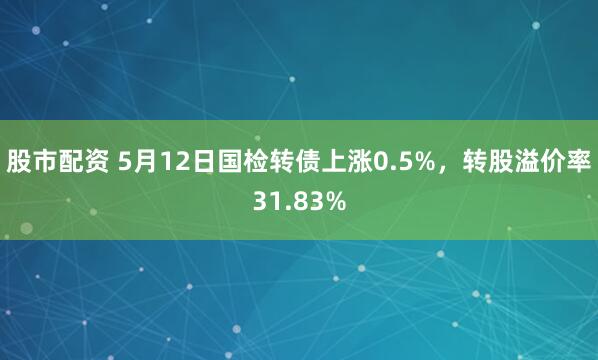 股市配资 5月12日国检转债上涨0.5%，转股溢价率31.83%