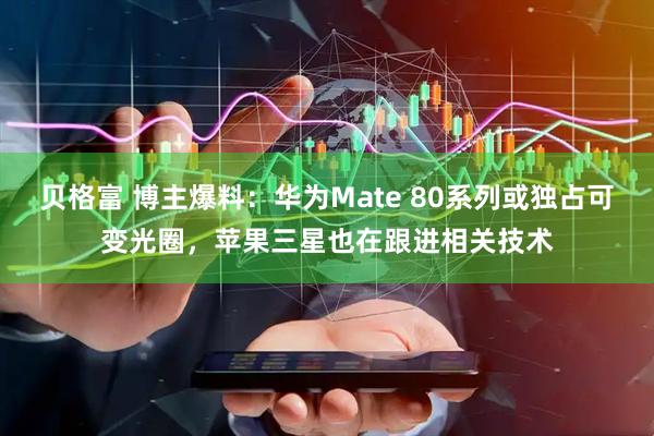 贝格富 博主爆料：华为Mate 80系列或独占可变光圈，苹果三星也在跟进相关技术