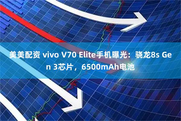 美美配资 vivo V70 Elite手机曝光：骁龙8s Gen 3芯片，6500mAh电池